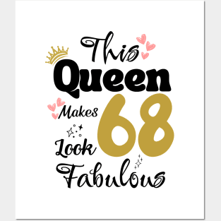 This Queen Makes 68 Look Fabulous 68Th Birthday Posters and Art